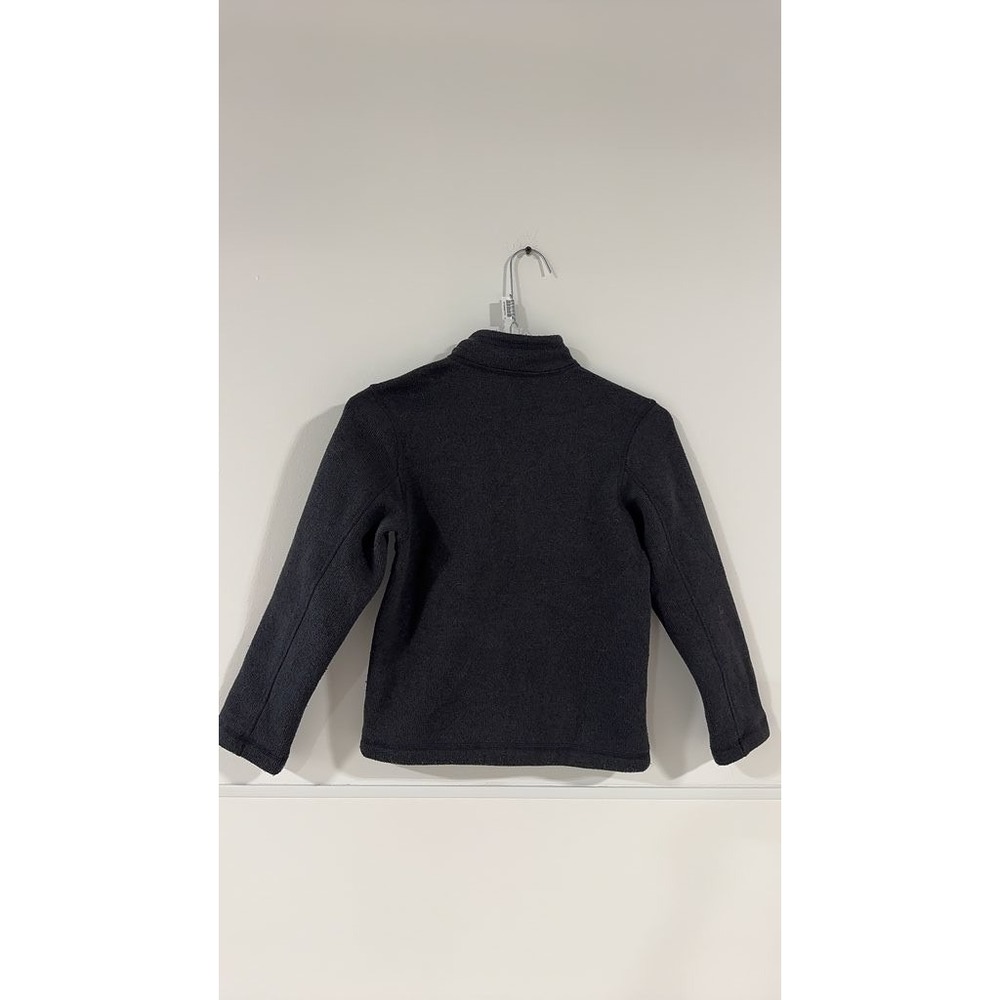 The North Face Boys Fleece Jacket Black Full Zip Size XS 6 Casual Fall Winter